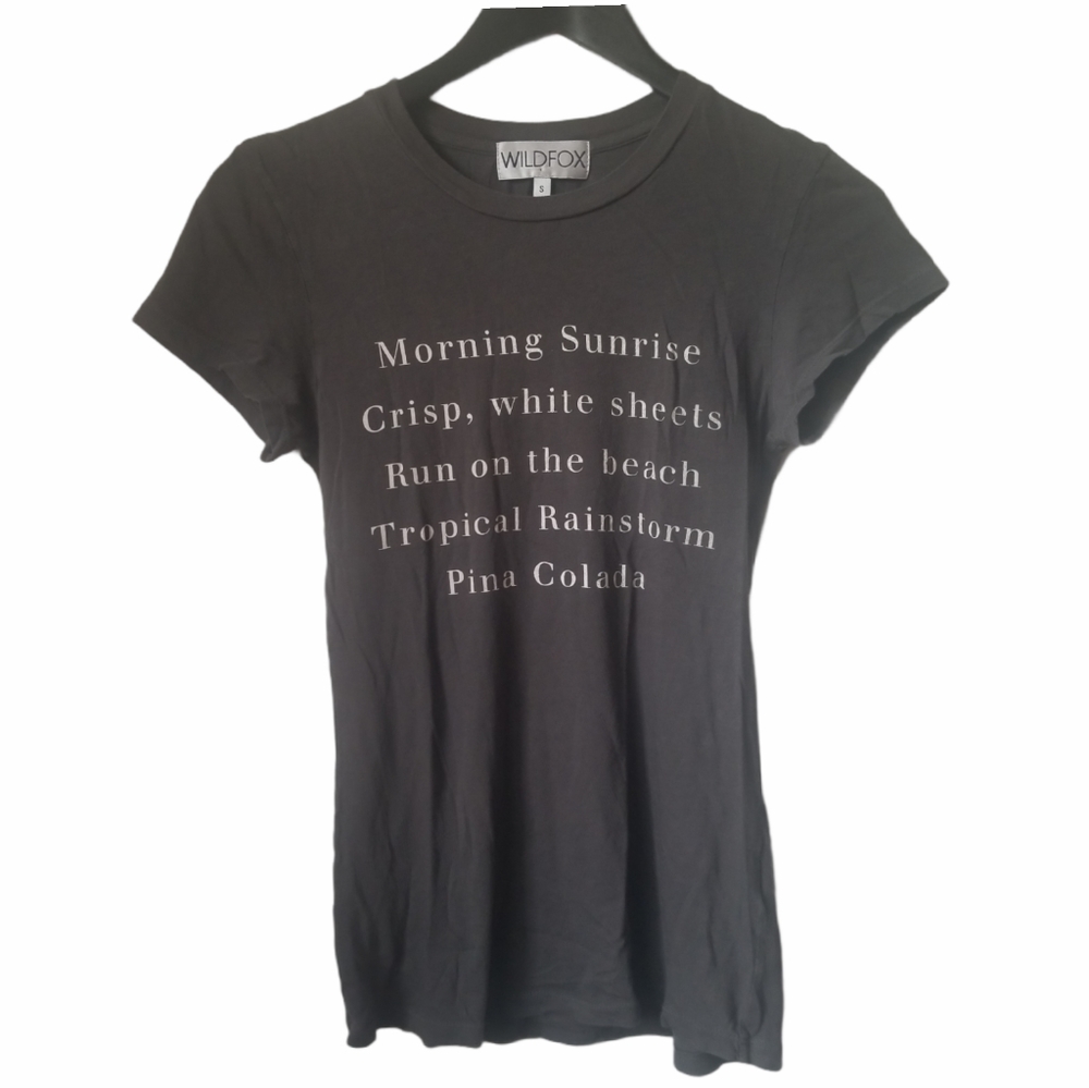 Wildfox Island list morning sunrise graphic tee